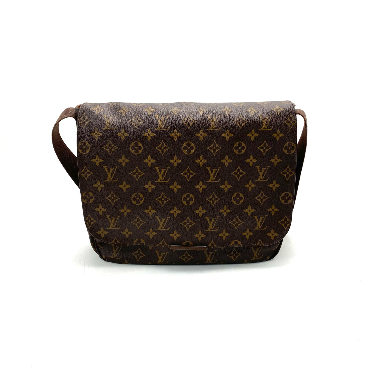 95新 LouisVuitton/路易威登 棕花翻盖斜挎包尺寸33/27