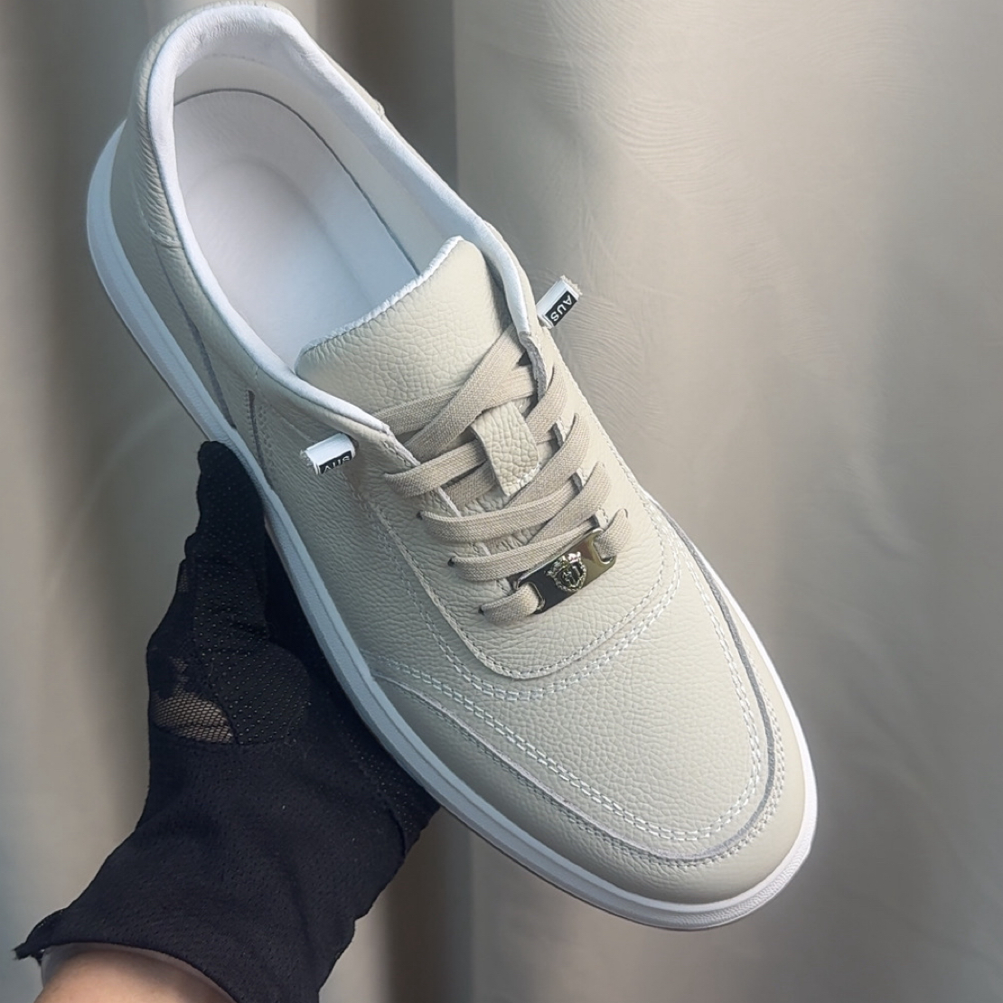 头层牛皮2025秋季新款休闲商务通勤防滑耐磨软皮透气真皮小白男鞋