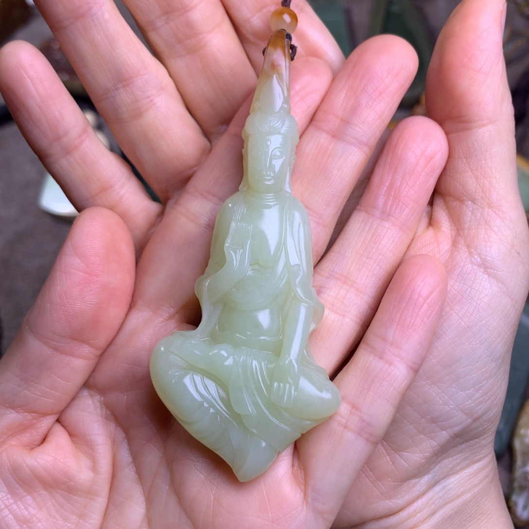 富***邹岫岩河磨玉（透闪石质玉）未镶嵌挂件