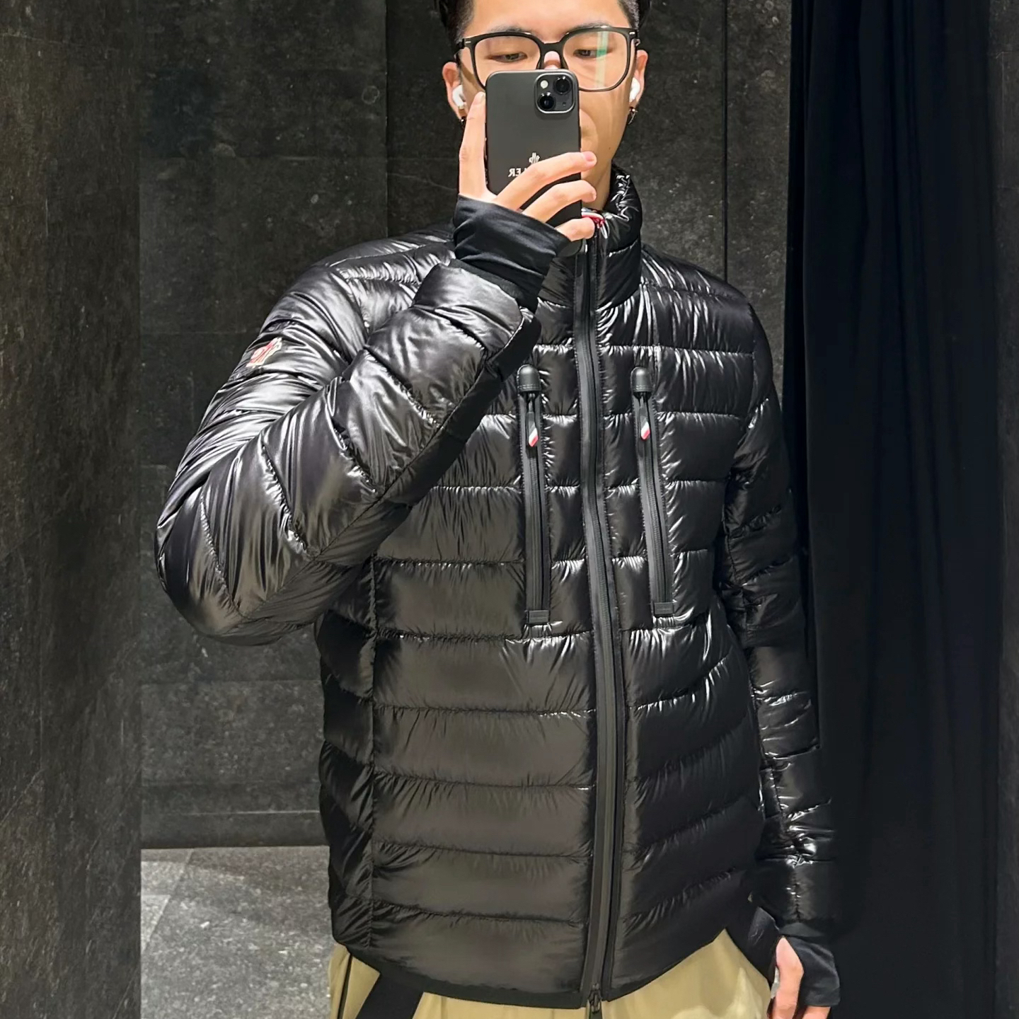 未使用 MONCLER 蒙口 Hers 户外滑雪系列双拉链羽绒服