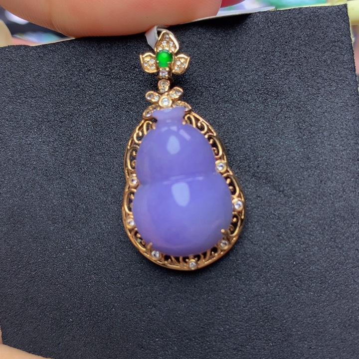 翡翠手链18K金镶嵌翡翠