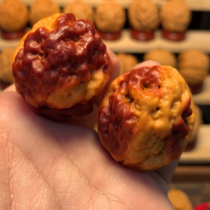 把件文玩核桃37火焰琉璃