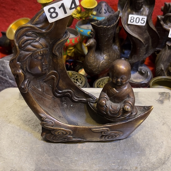 黄铜摆件，文房工艺品摆件