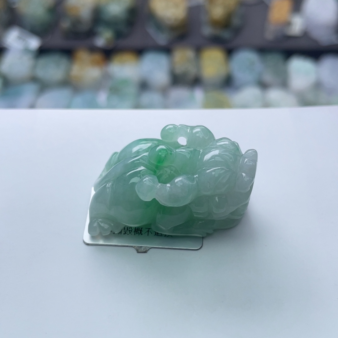 翡翠颈饰未镶嵌貔貅