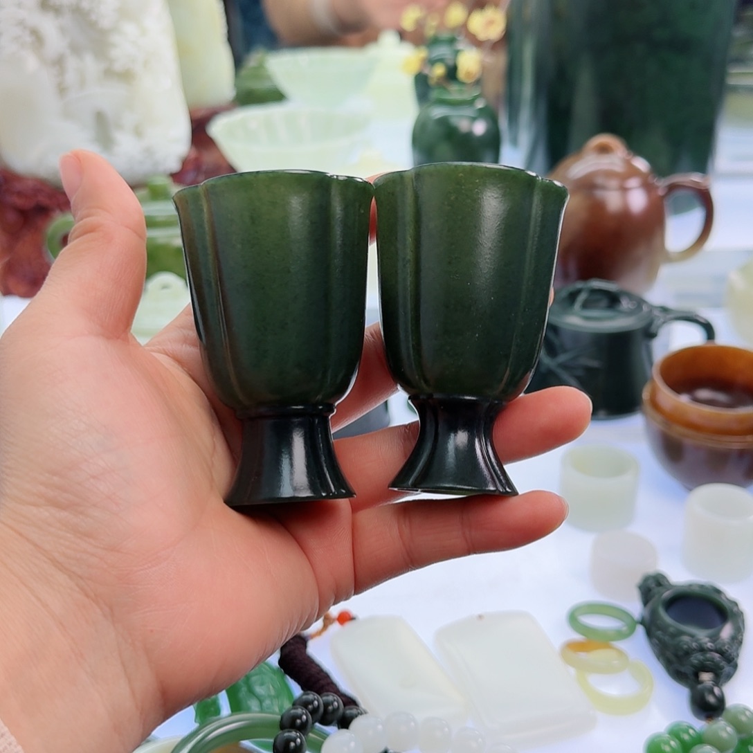 和田玉（青玉）挂件未镶嵌我****）