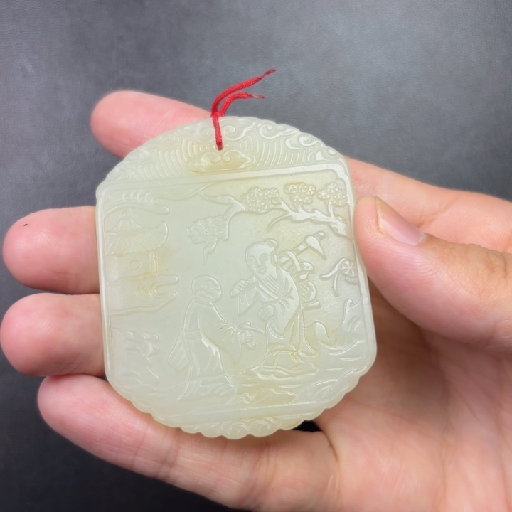沉***默和田玉未镶嵌颈饰