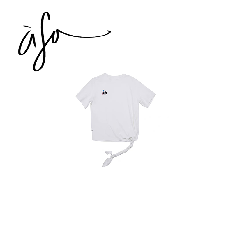 ASA-【麻花辫鹦鹉刺绣短袖T恤】