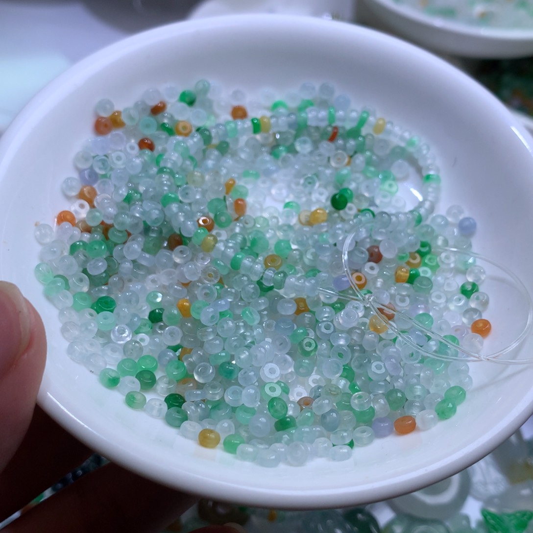 散珠翡翠多样性发货10颗卡3.5