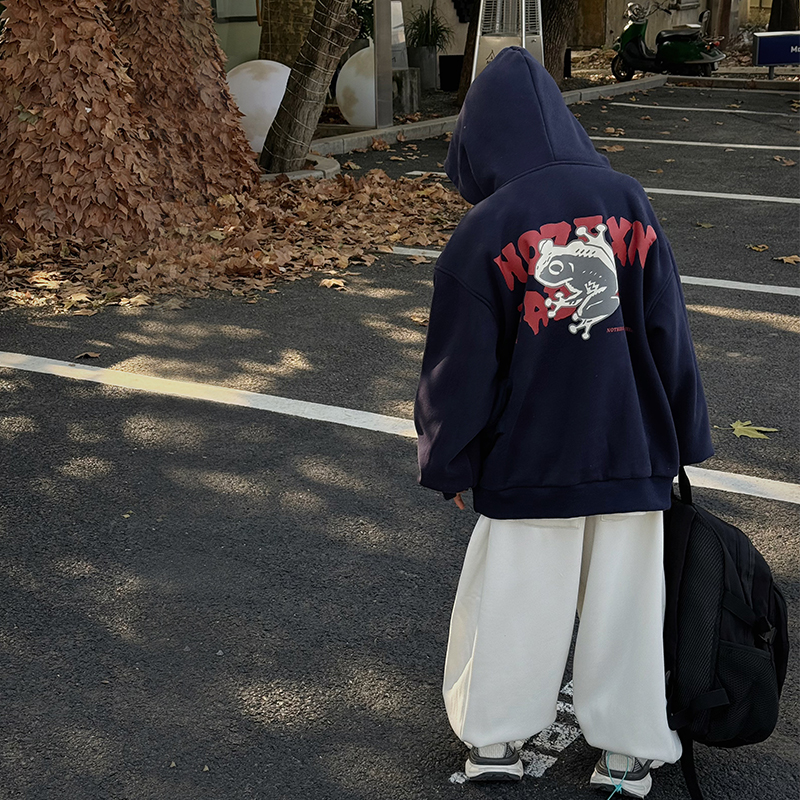 x23604男童秋季连帽卫衣