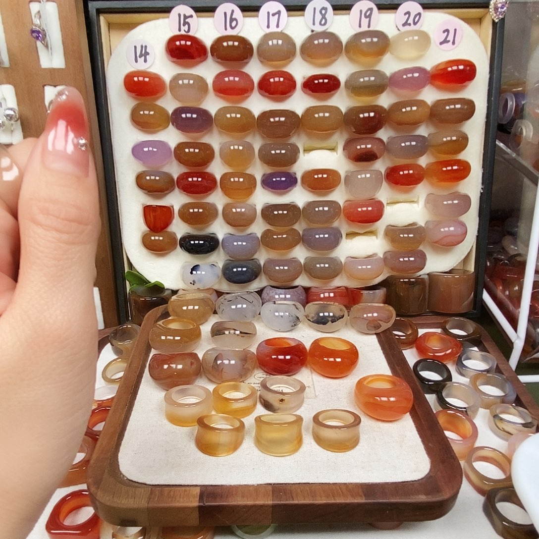 *****玛瑙/玉髓未镶嵌戒指