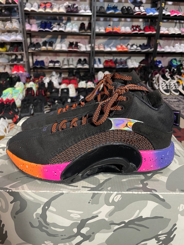 95新 maje 41码260/Air Jordan 35 可视Zoom 篮球鞋 夕阳 