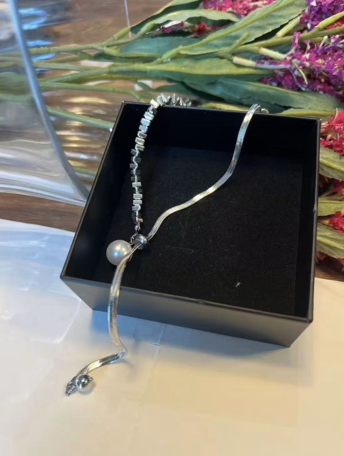 铜合金项链 【8780】爱心/水滴/铃铛几何图案女珠宝拼接小众饰品