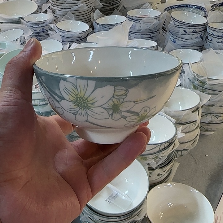 摆件直播间4.5寸米饭碗