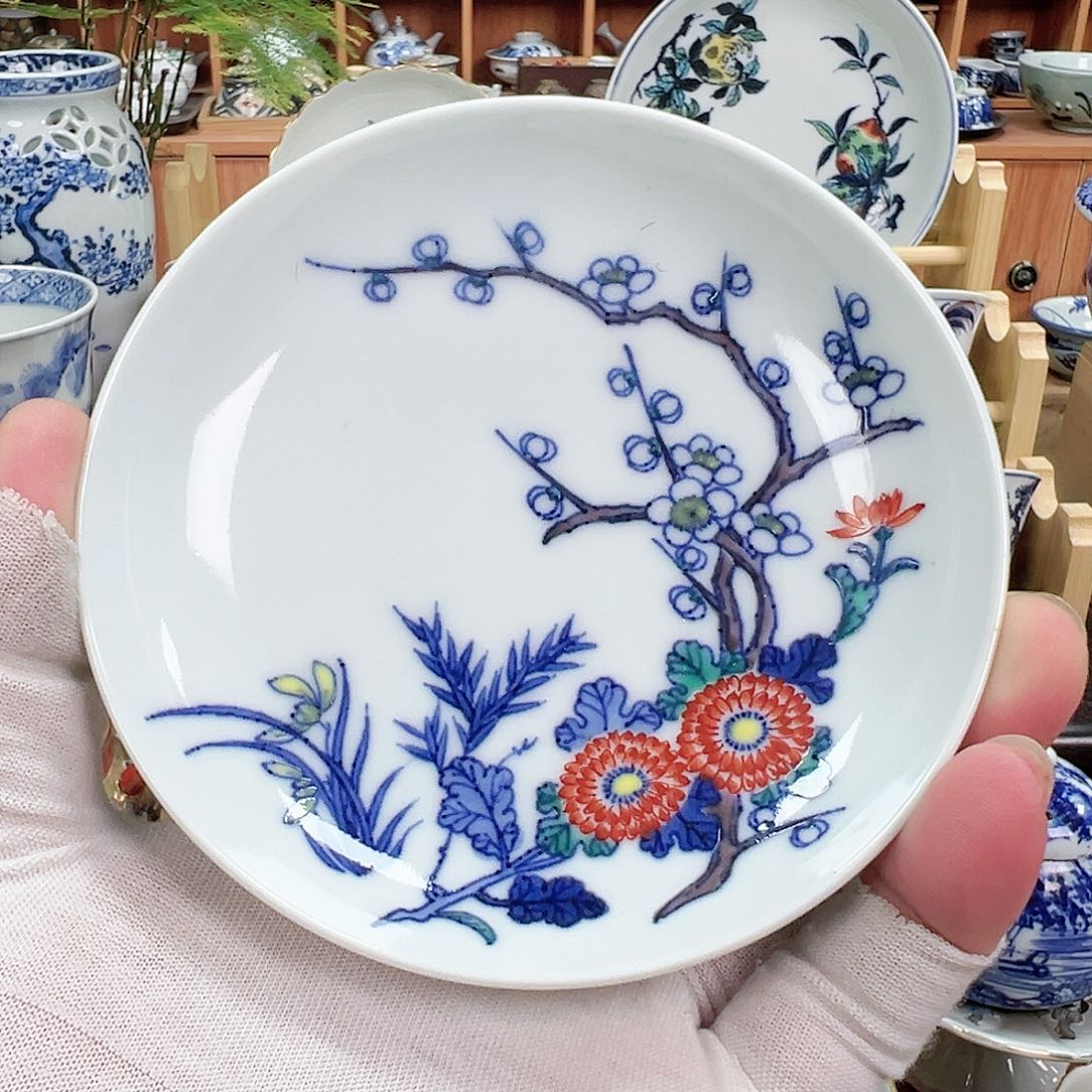 柴窑茶具茶杯茶壶盘子