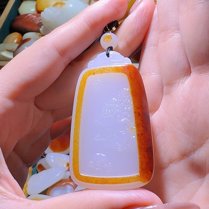 和田玉挂件未镶嵌M*赵