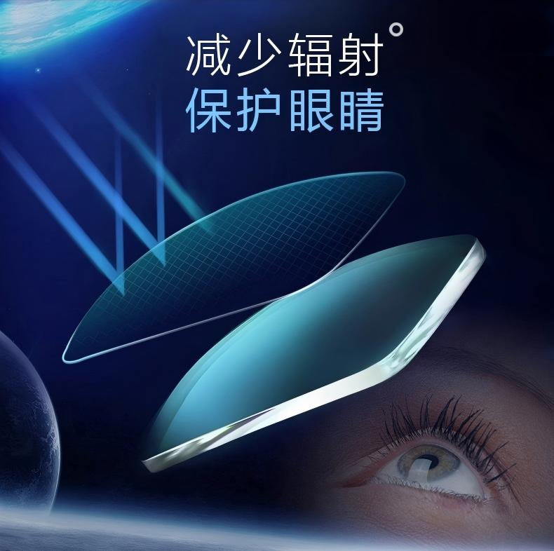 【镜片升级】防辐射防蓝光放紫外线近视超薄超轻镜片
