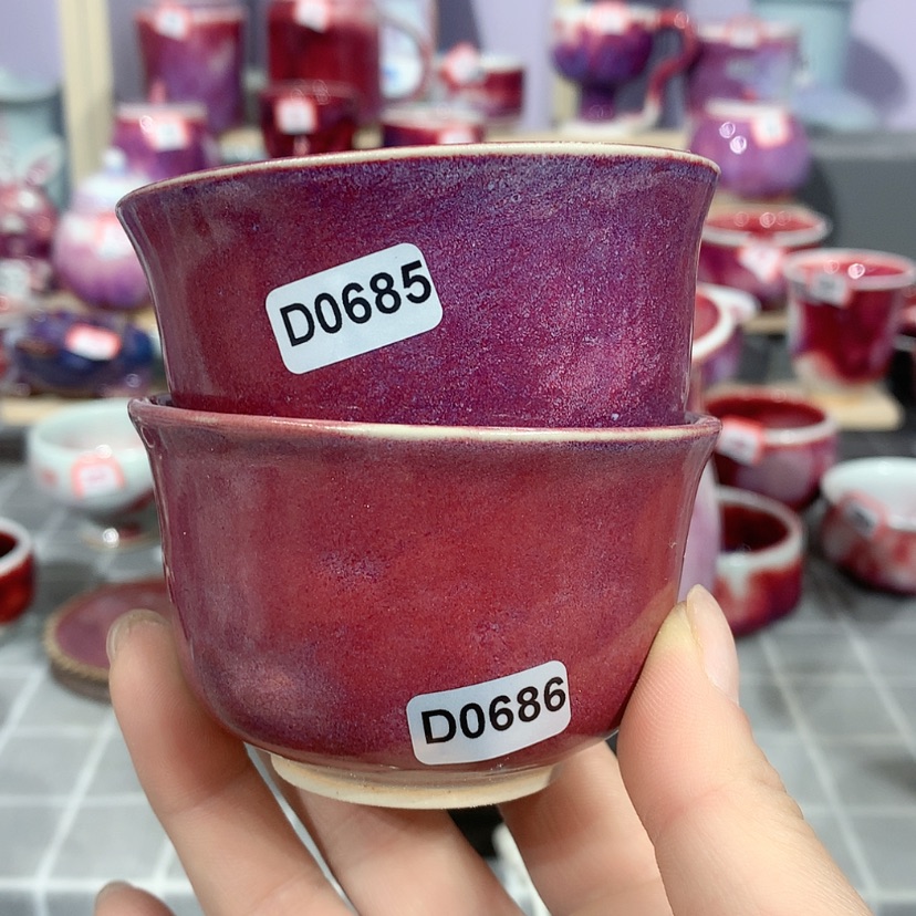 【闪购商品】钧瓷主人杯摆件工艺品