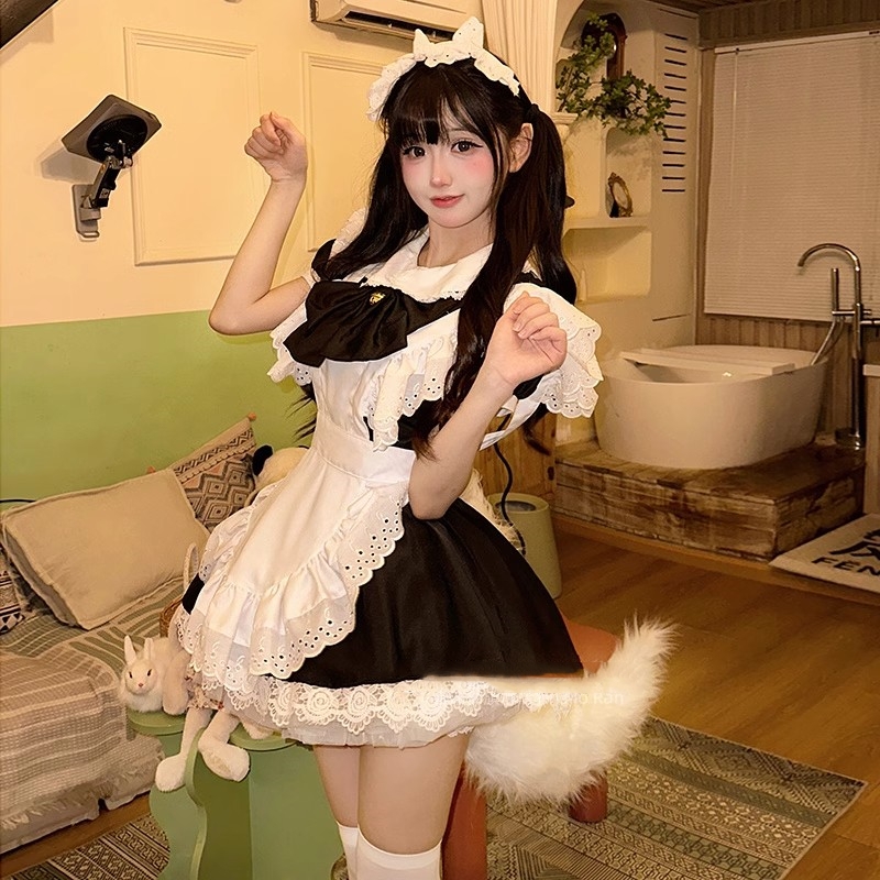 可爱女仆装女仆连衣裙二次元洛丽塔cosplay女装