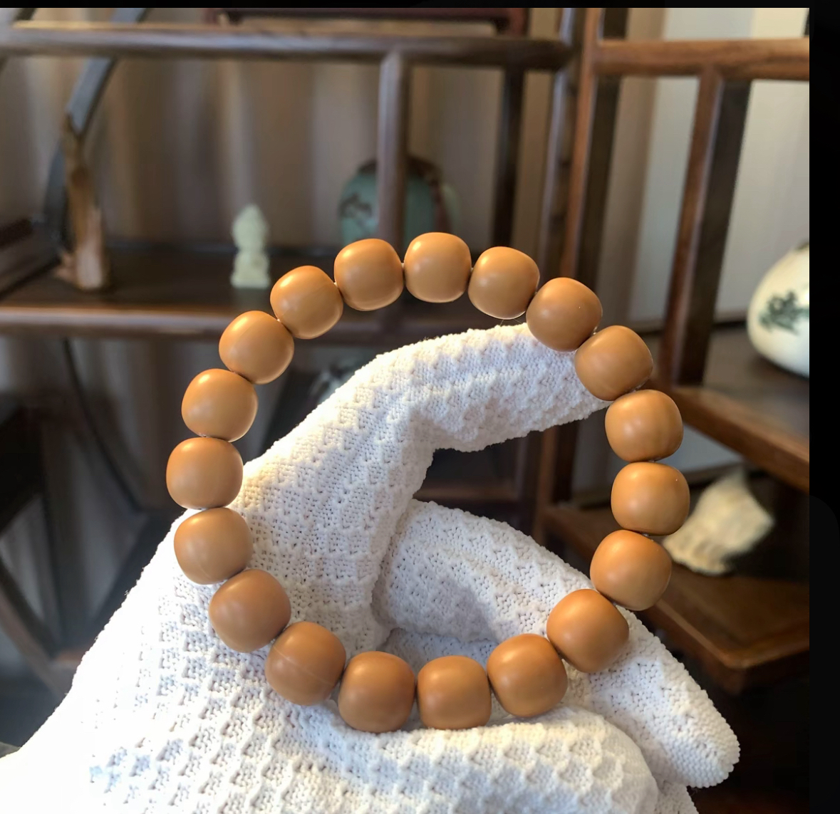 核堂出品-龙炎大老型猴头核桃手串
