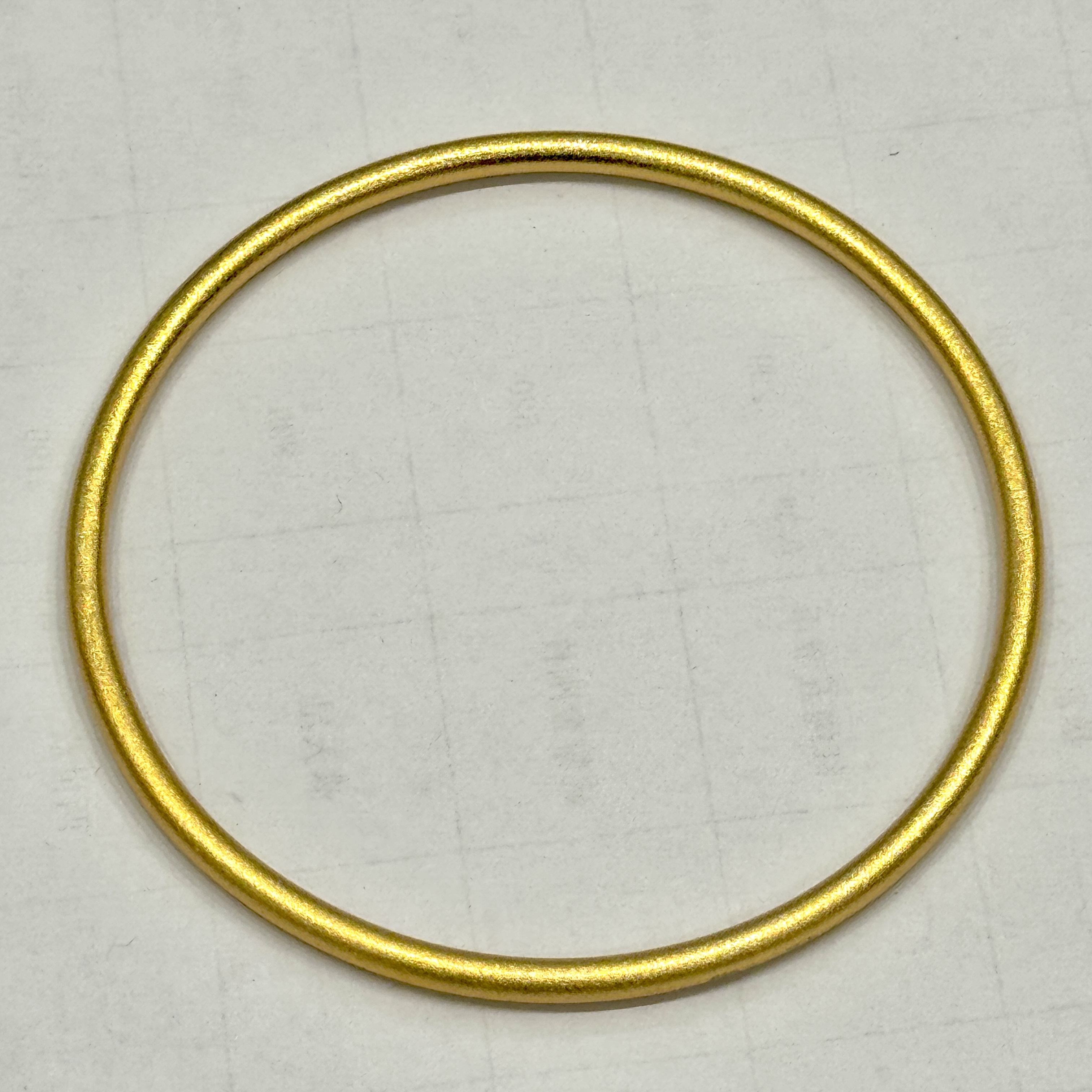足金999素款卡2mm轻奢金镯