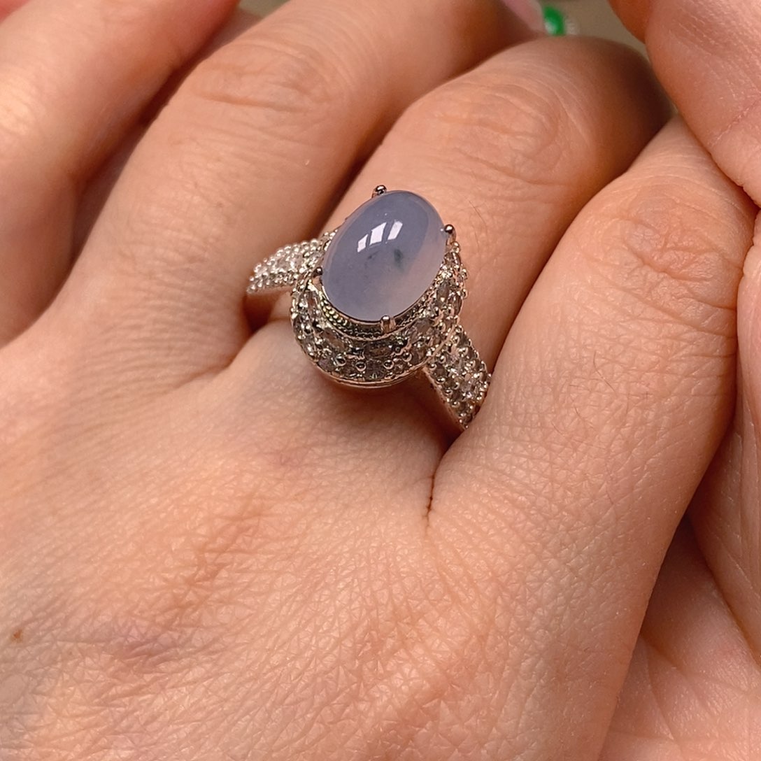 翡翠戒指未镶嵌翡翠蛋面