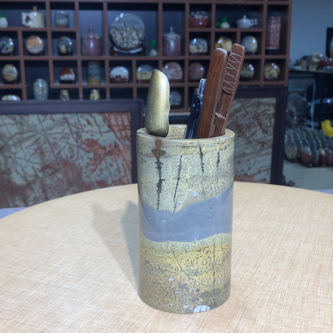 紫砂，广西国画石摆件，收藏观赏