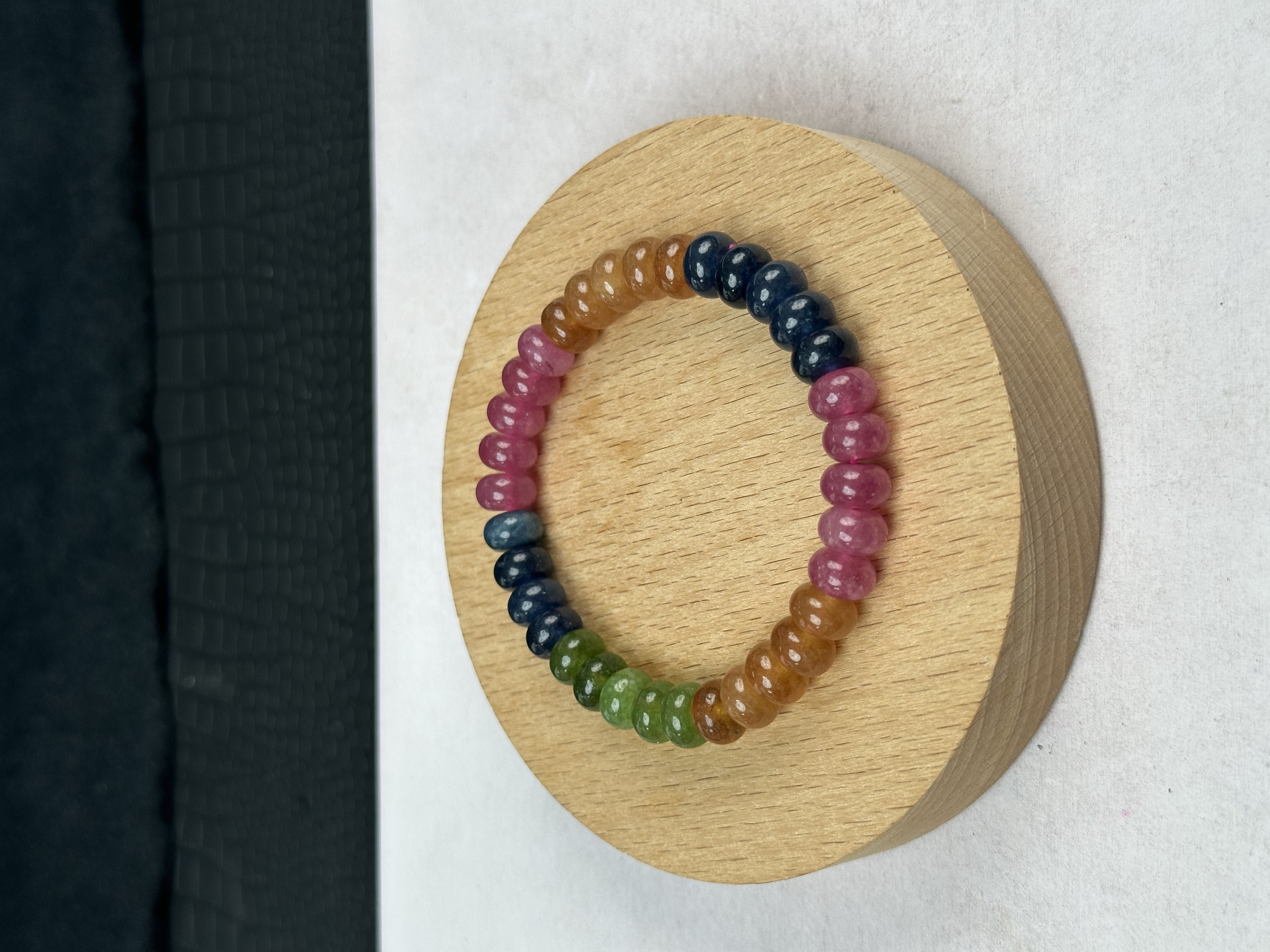 C68彩虹碧算盘8m手串时尚百搭女款