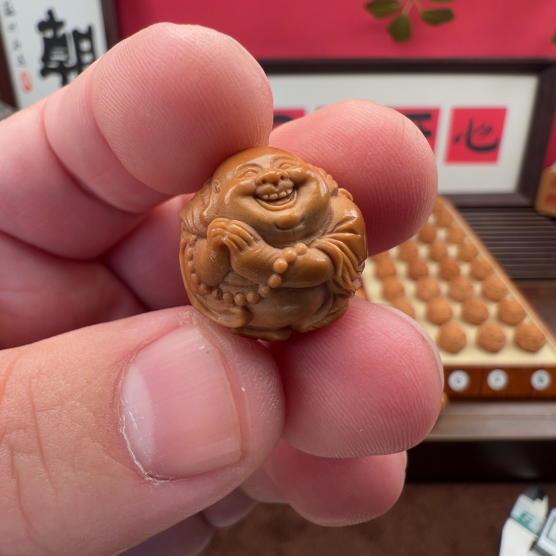 巧***豆手串/手链核桃1.85神龙弥勒