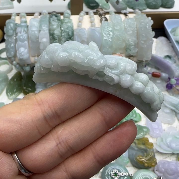 翡翠未镶嵌手链手牌