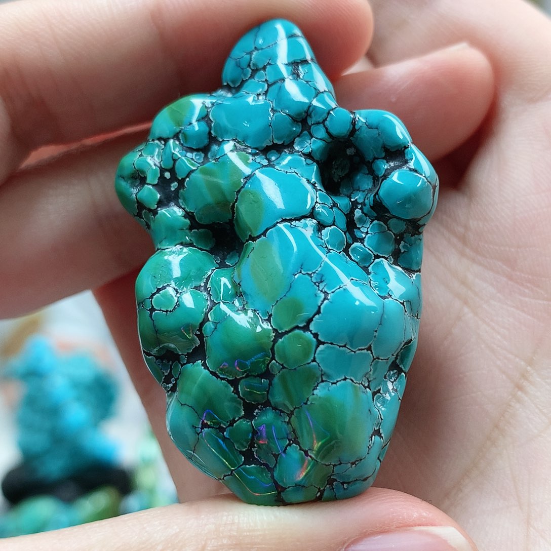 未镶嵌绿松石珠宝奇石