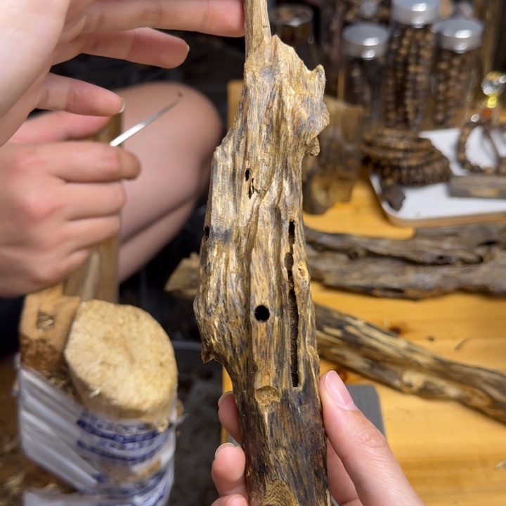 沉香沉香碎屑白棋品种块料40克