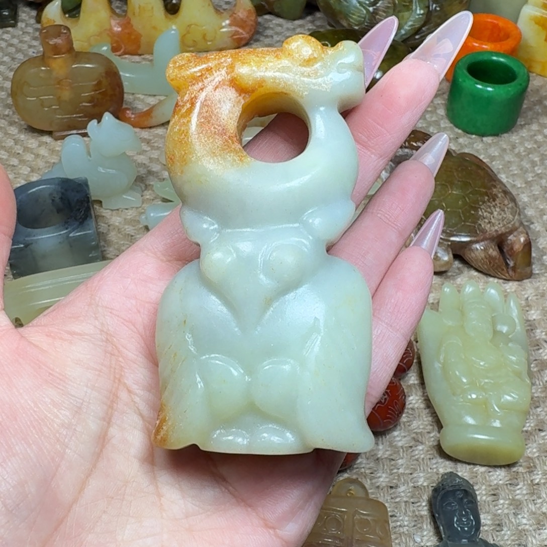 白玉菩提吊坠挂件