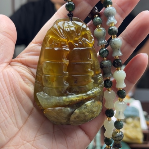 岫玉挂件未镶嵌挂件