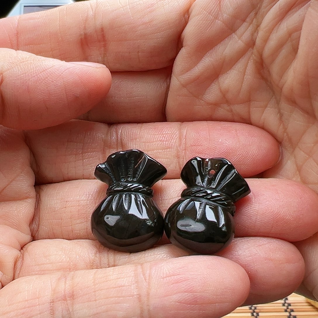 未镶嵌玛瑙/玉髓珠宝半成品随机2发一