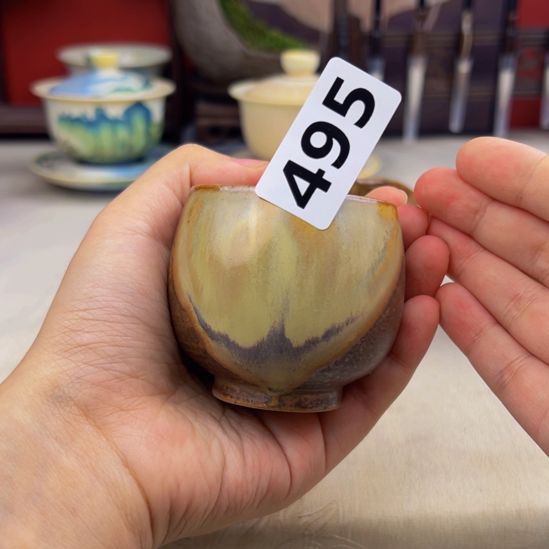 杯红纯手工柴烧主人杯