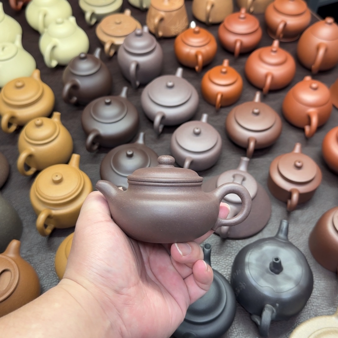 小***满紫砂茶壶团泥共生矿景舟仿古