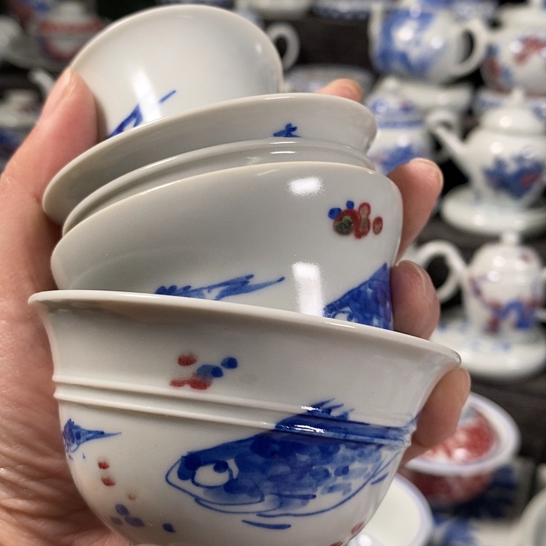 杯景德高温还原陶瓷