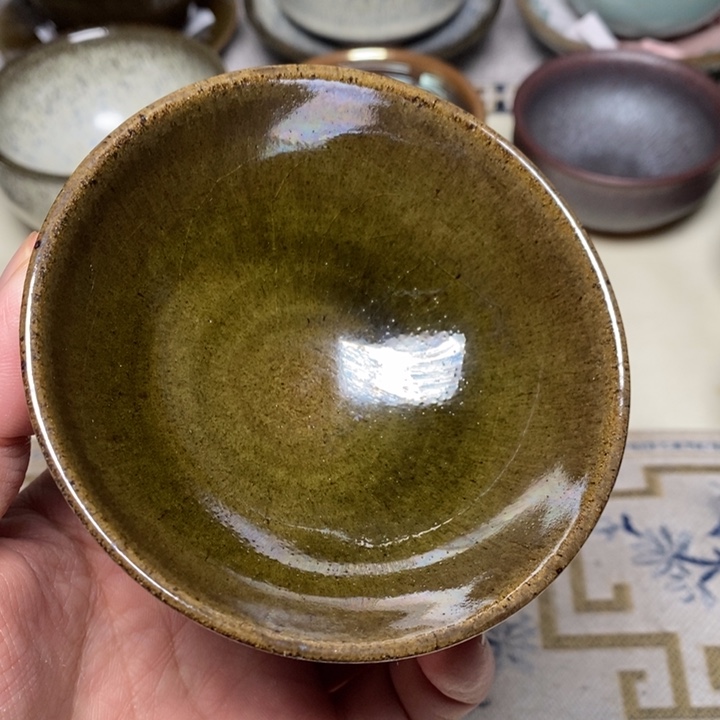 茶盏盏心茶器放漏了