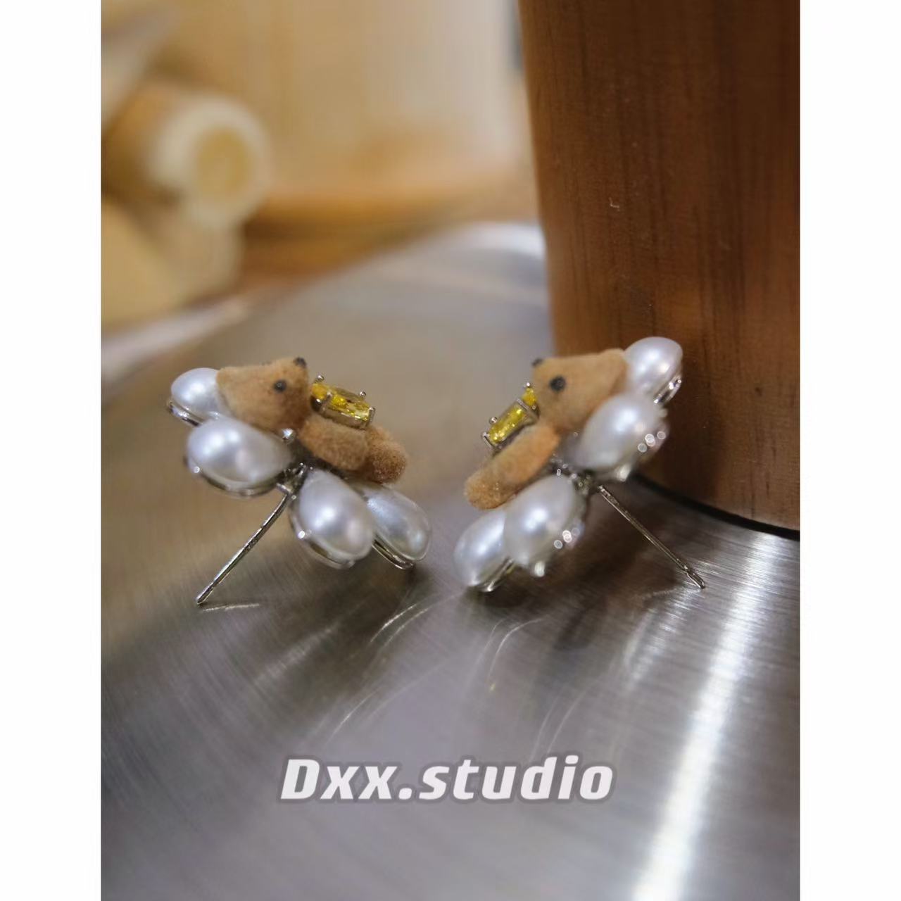 铜合金耳饰 DXX小晰饰品-新品-【小熊】耳饰42828