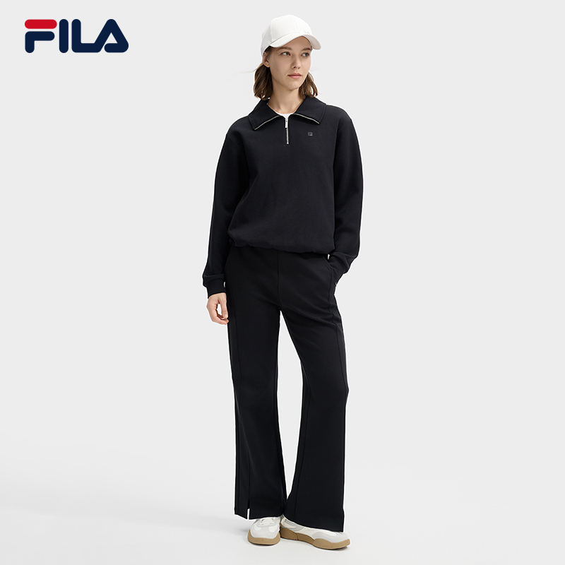 【春季焕新】FILA斐乐正品女装春季卫衣长袖休闲宽松F11W513207F
