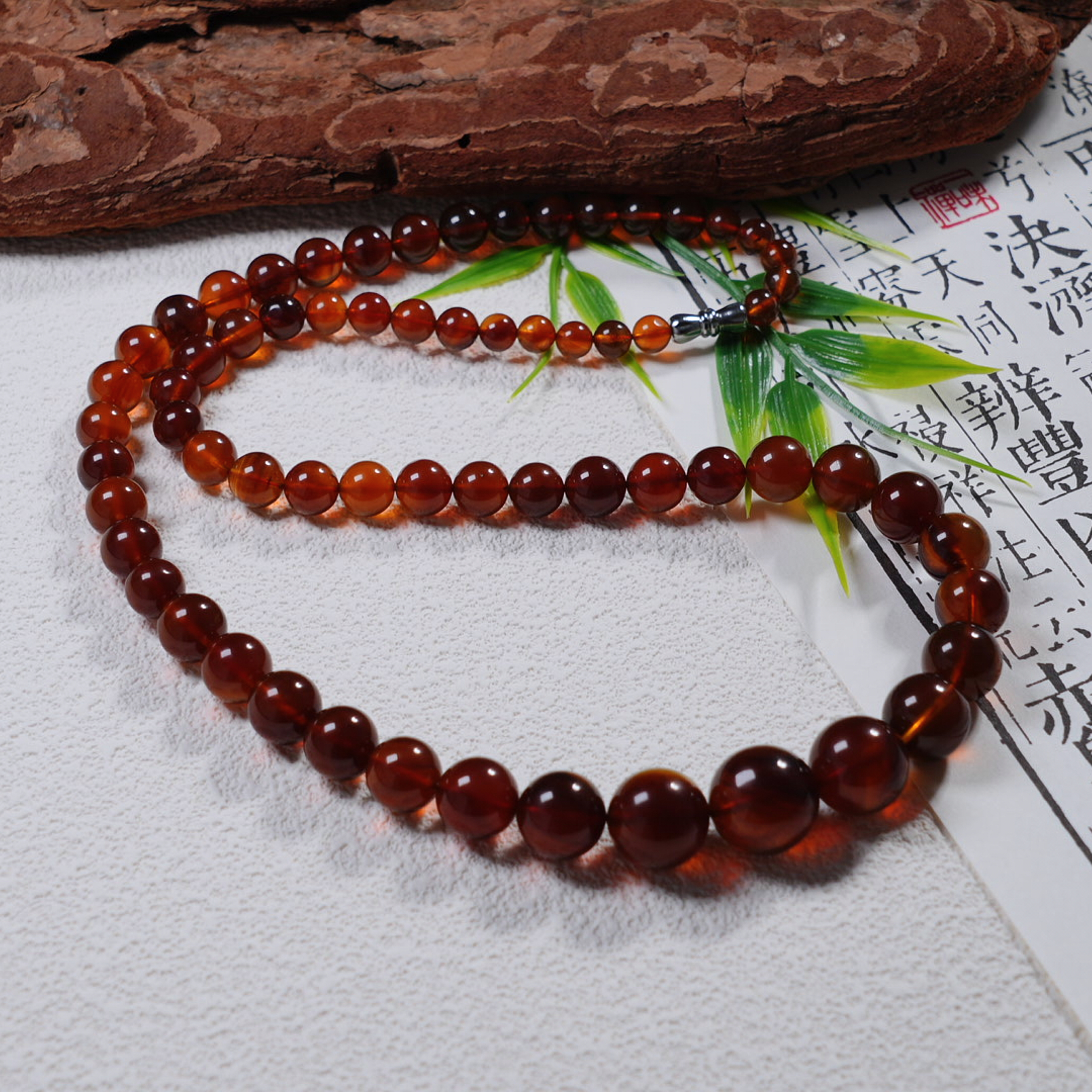 缅甸灵草珀塔链项链