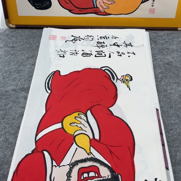 国画手绘禅意画一物一拍
