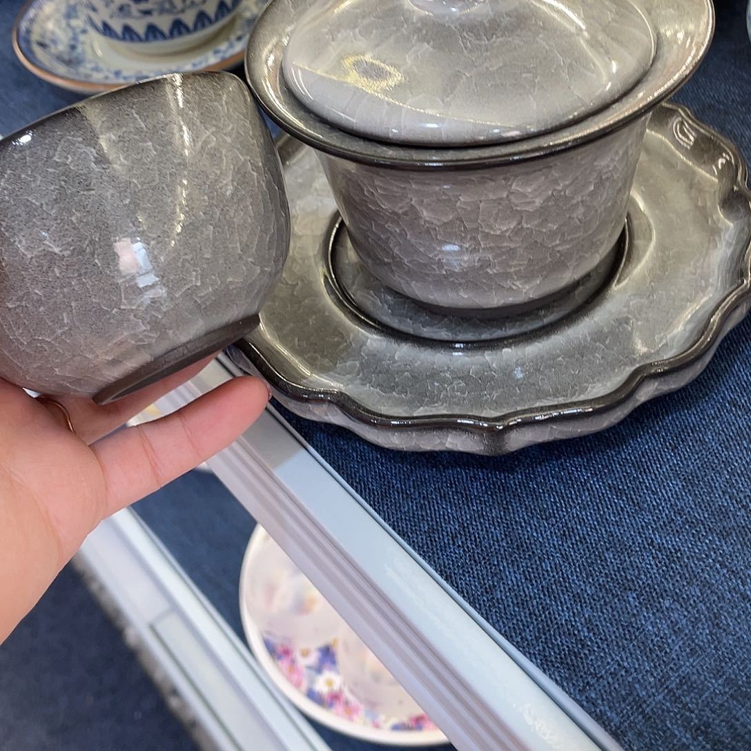 陶景德陶瓷盖碗茶具