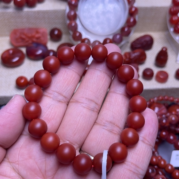 南红玛瑙未镶嵌手链10 M