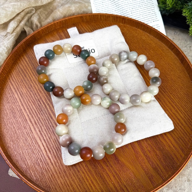 暮色拂影｜卡15干磨苹果多宝花皮菩提根手串