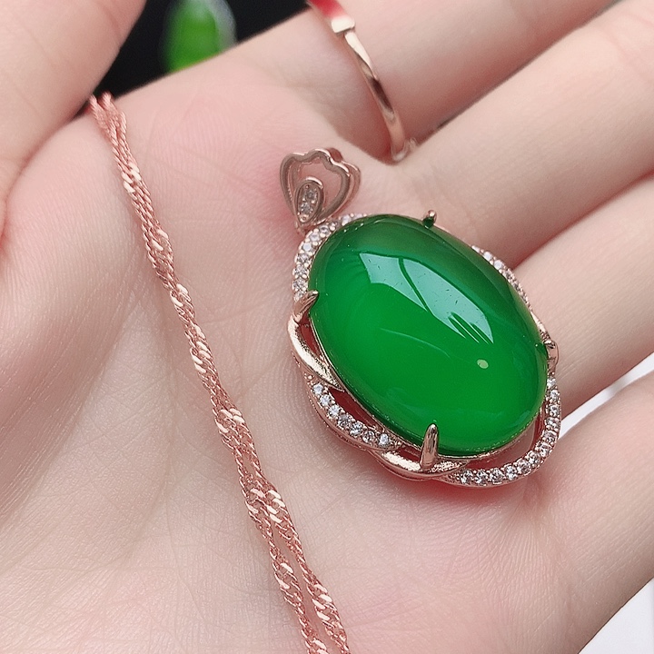 玛瑙/玉髓吊坠(赠链)合金