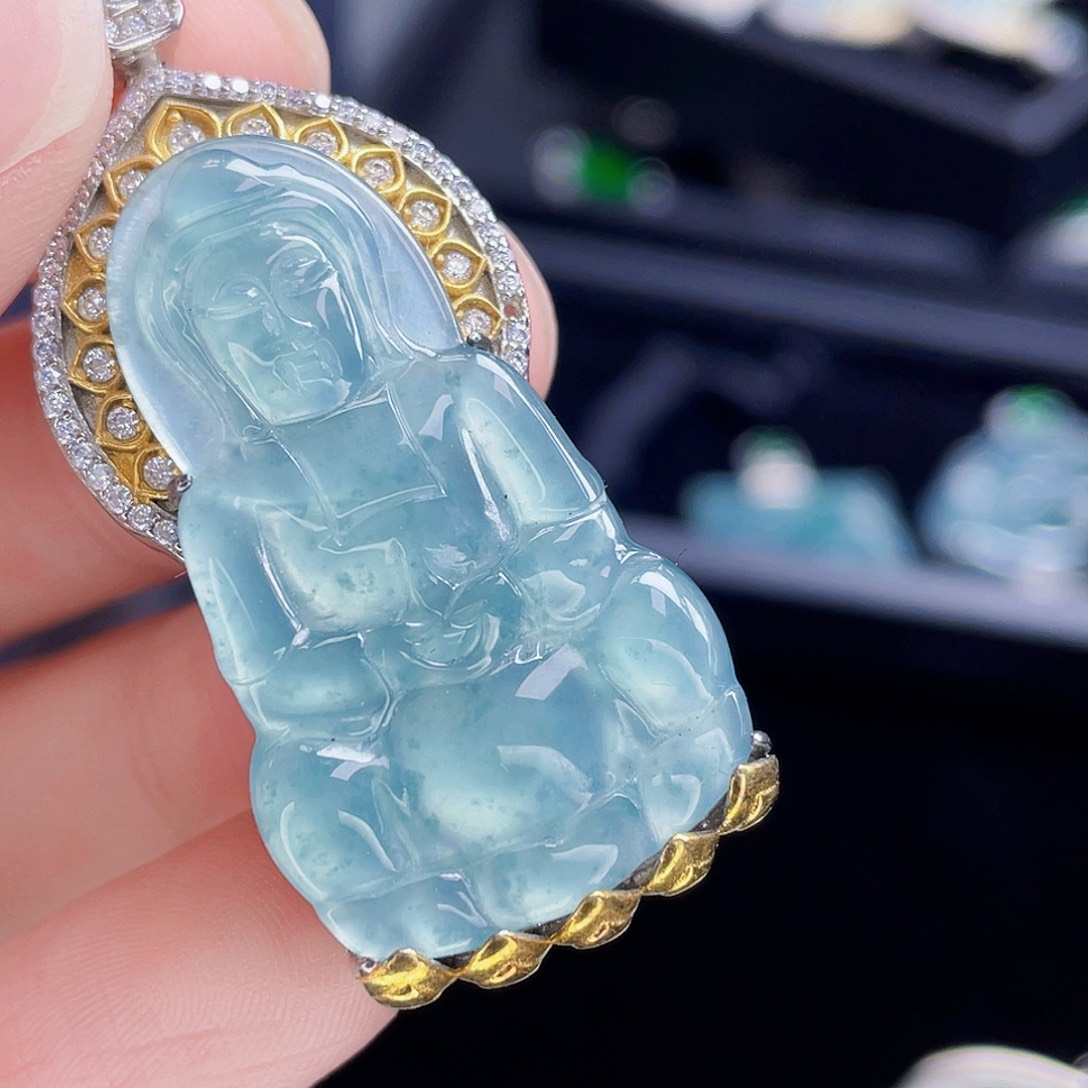 翡翠未镶嵌吊坠(不含链)