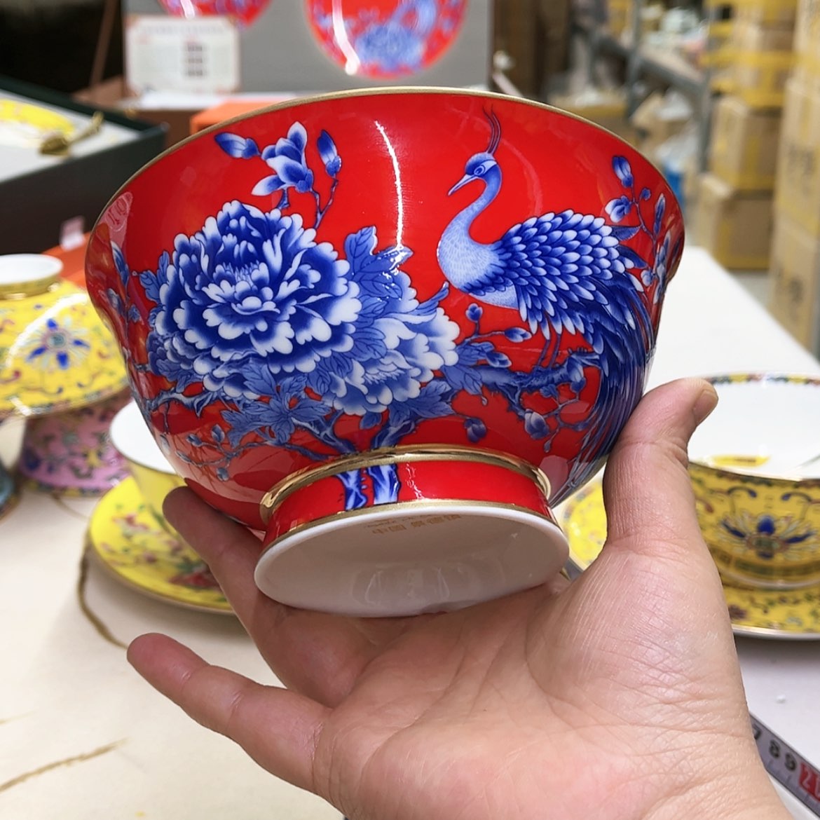 【闪购商品】骨瓷6英寸6红。。。。。。
