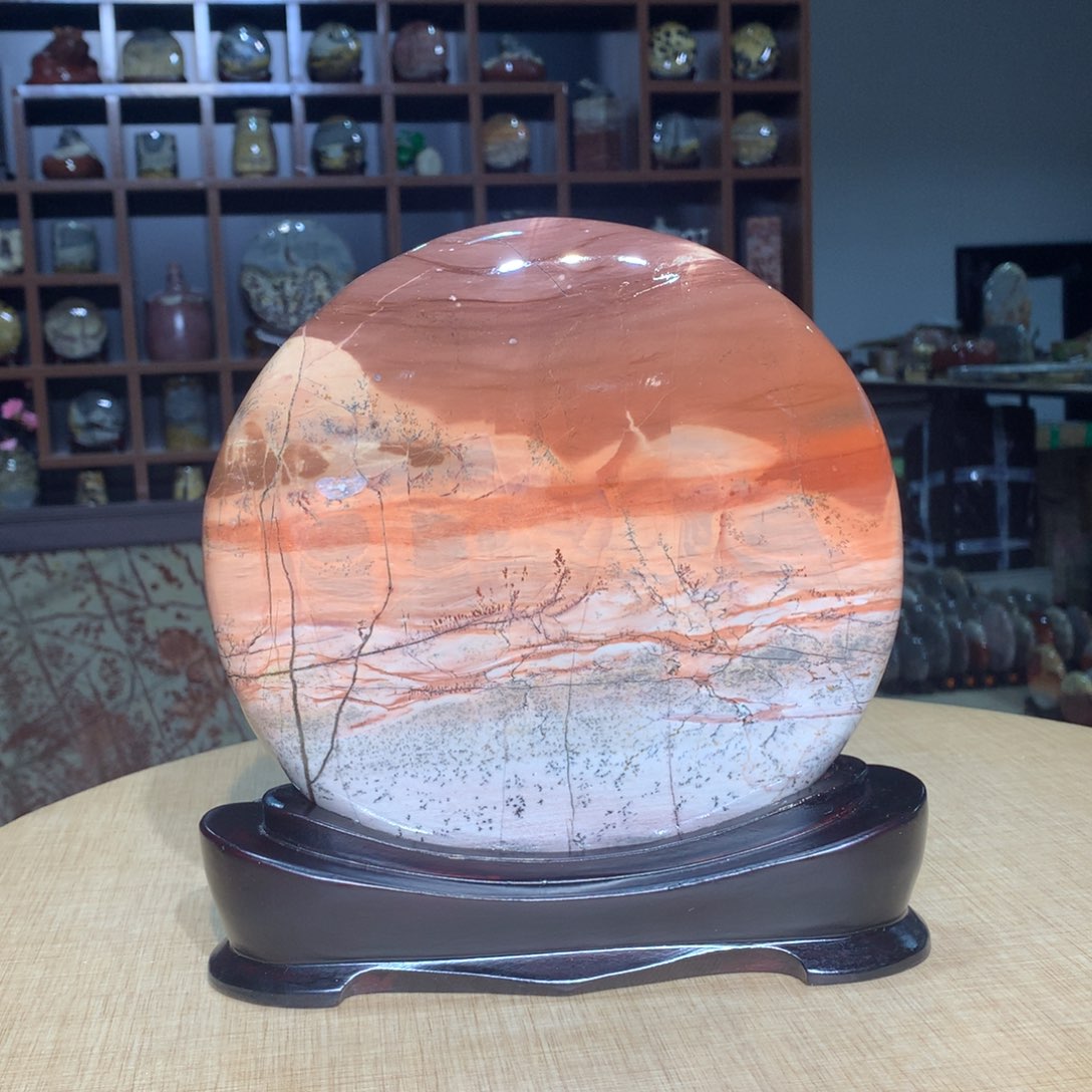 紫砂，广西国画石摆件，收藏观赏