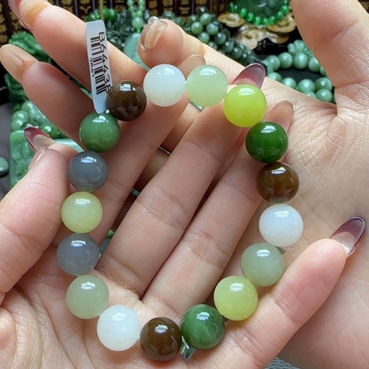 和田玉3手串12m未镶嵌